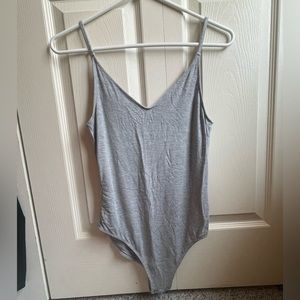 Gray American Eagle bodysuit